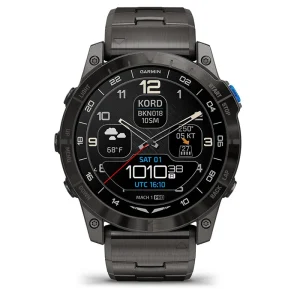 D2™ Mach 1 Pro / Aviator Smartwatch with Vented Titanium Bracelet