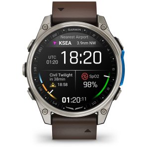 D2™ Mach 2 – 47 mm Titanium with Oxford Brown Leather Band