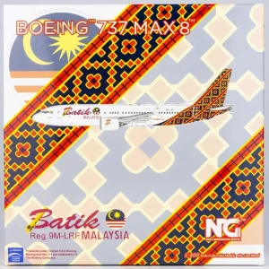 NG MODELS -  88011 Batik Air Malaysia (Malindo Air737) MAX 8